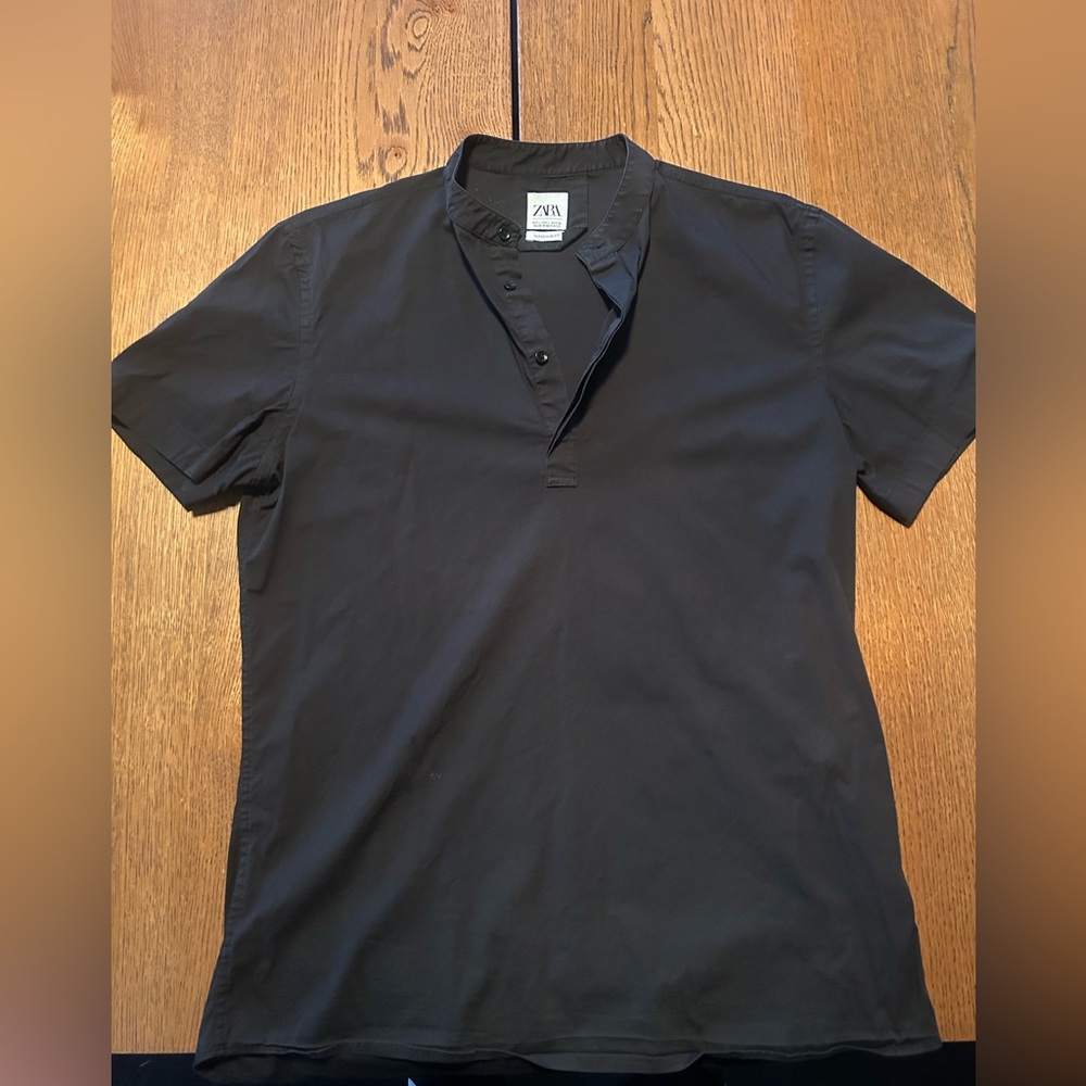 Zara Charcoal Men's Casual Shirt